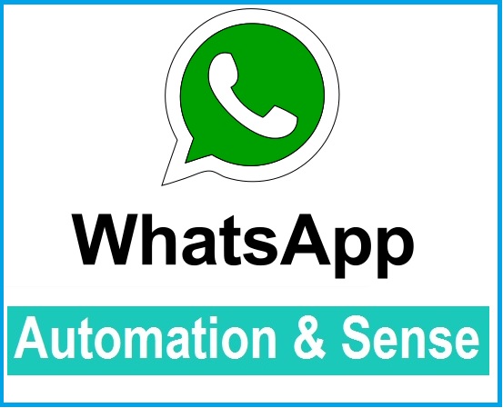 Groupe whatsapp automation sense