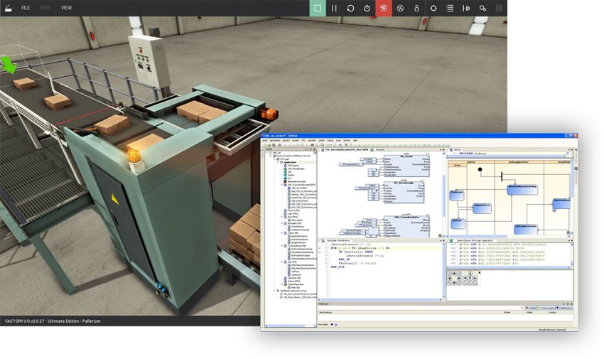 Modbus opc edition factory io