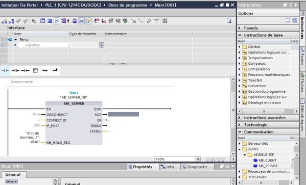 Modbus tcp tia portal