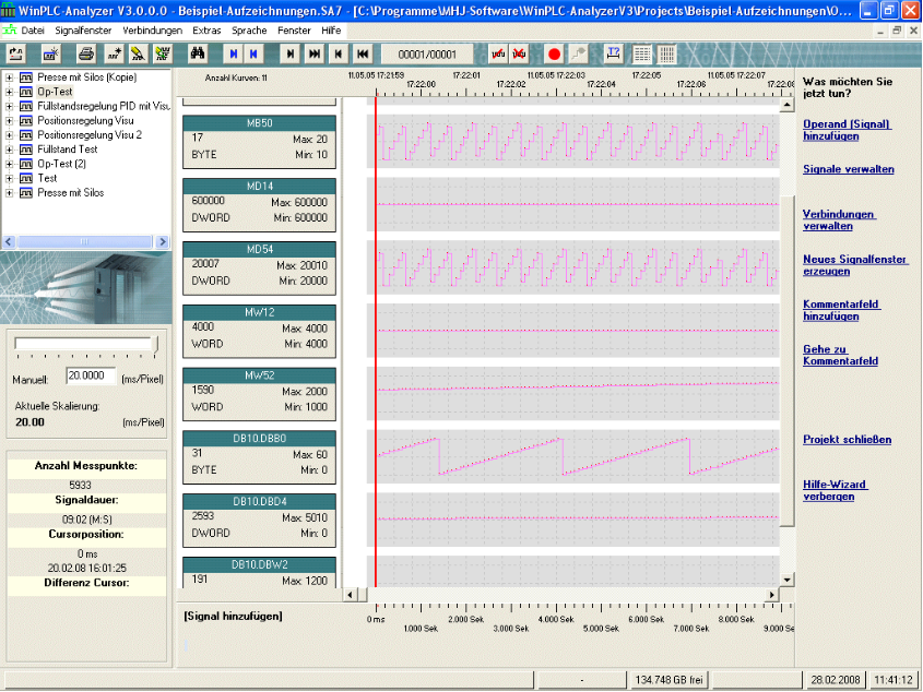 Winplc analyser